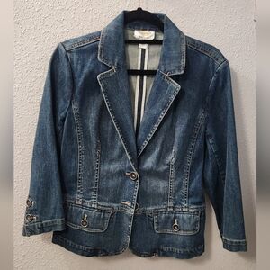Talbots Dark Blue Jean Jacket
